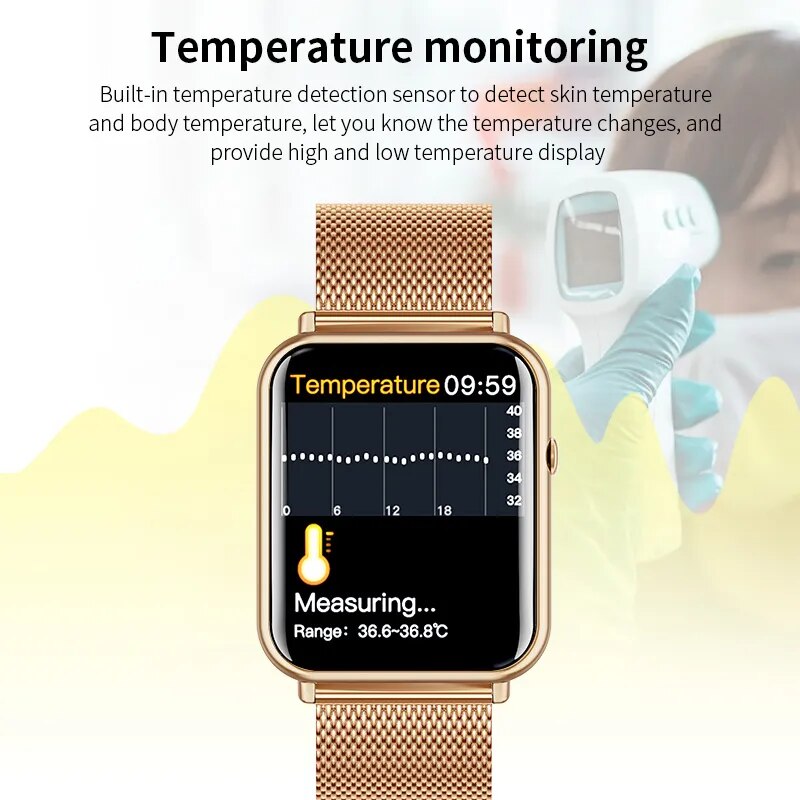 Smartwatch. Full Touch Screen, Sports Fitness Watches, Bluetooth, Calls & more