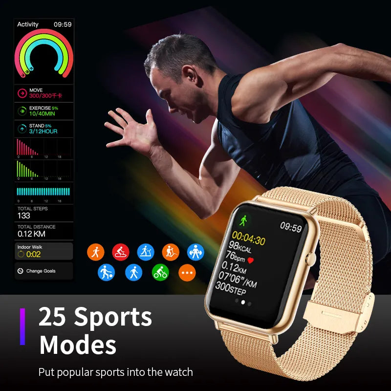 Smartwatch. Full Touch Screen, Sports Fitness Watches, Bluetooth, Calls & more