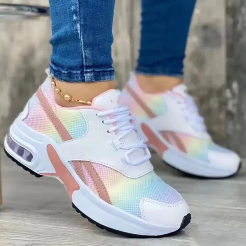 Autumn Women Sports Shoes Ladies Outdoor Running Shoes Mesh Breathable Women Sneakers Tennis Shoes Female Casual Sneakers 2023