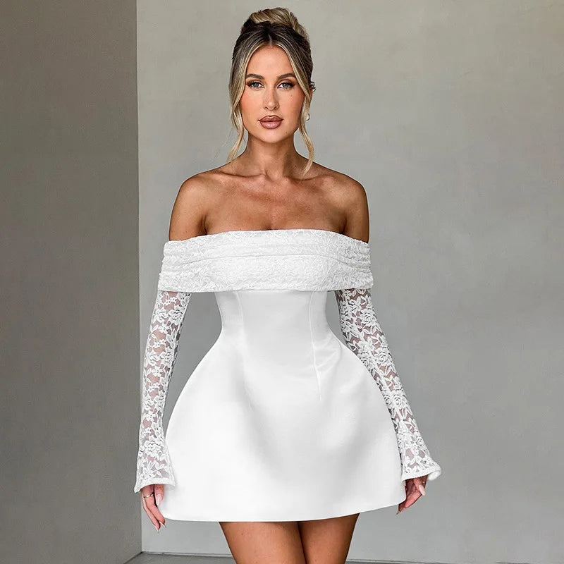 Avrilyaan Button Backless Bodycon Short Sexy A-line Dress Women Nightclub Party Dress Long Sleeve Mini Autumn Dress Vestidos