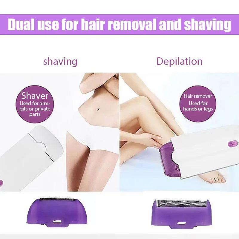 Electric Epilator Hair Remover Professional Safety Depilation Shaving Trimmer Painless Portable USB Chargable for Whole Body