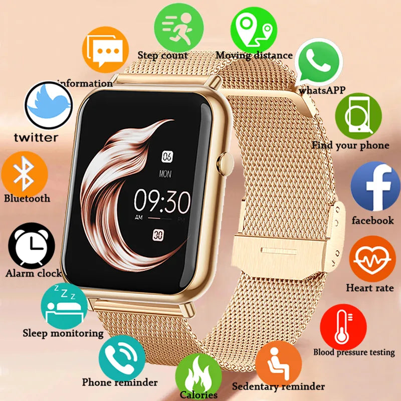 Smartwatch. Full Touch Screen, Sports Fitness Watches, Bluetooth, Calls & more