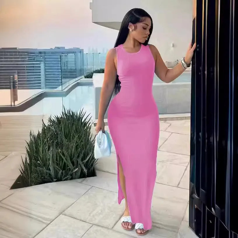 Ribbed Bodycon Maxi Dress