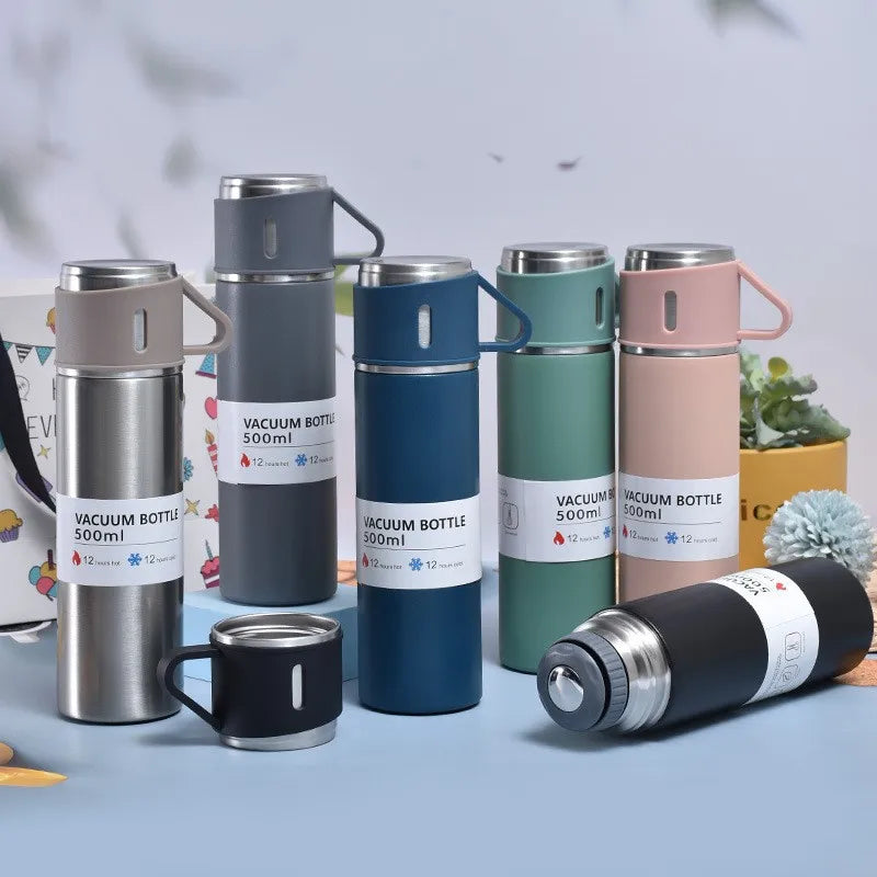 hydro flask Water Bottle Portable Travel Kettle Outdoor Sports Kettle Stainless Steel Insulation Cup 500ML Insulated & Cold