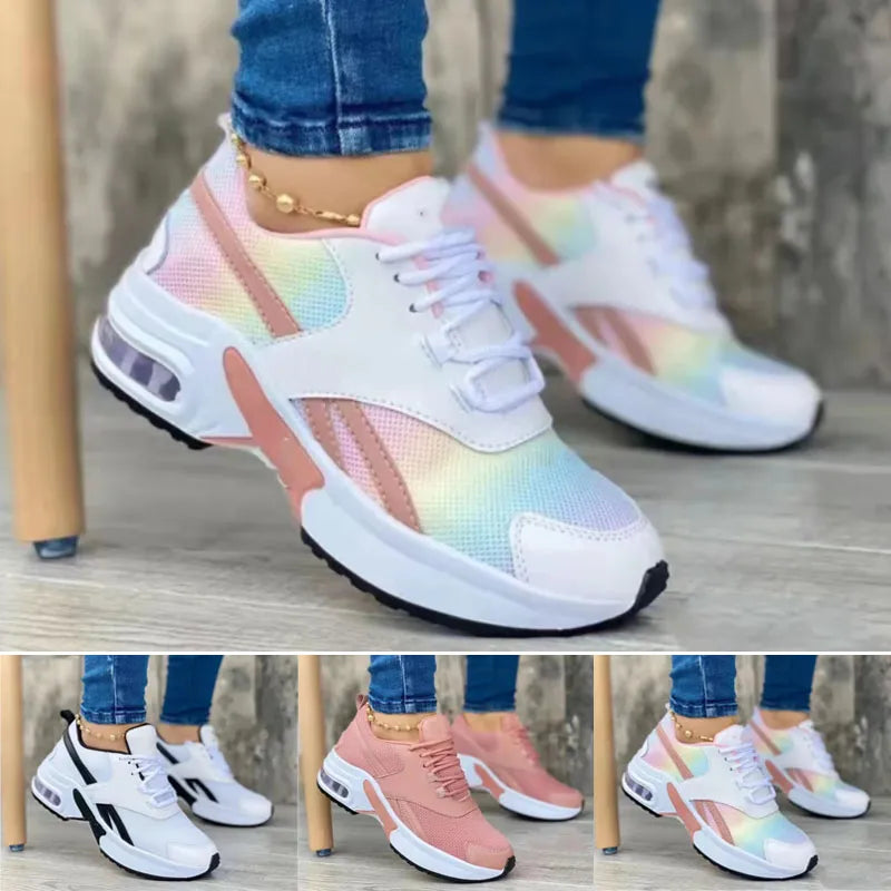Autumn Women Sports Shoes Ladies Outdoor Running Shoes Mesh Breathable Women Sneakers Tennis Shoes Female Casual Sneakers 2023